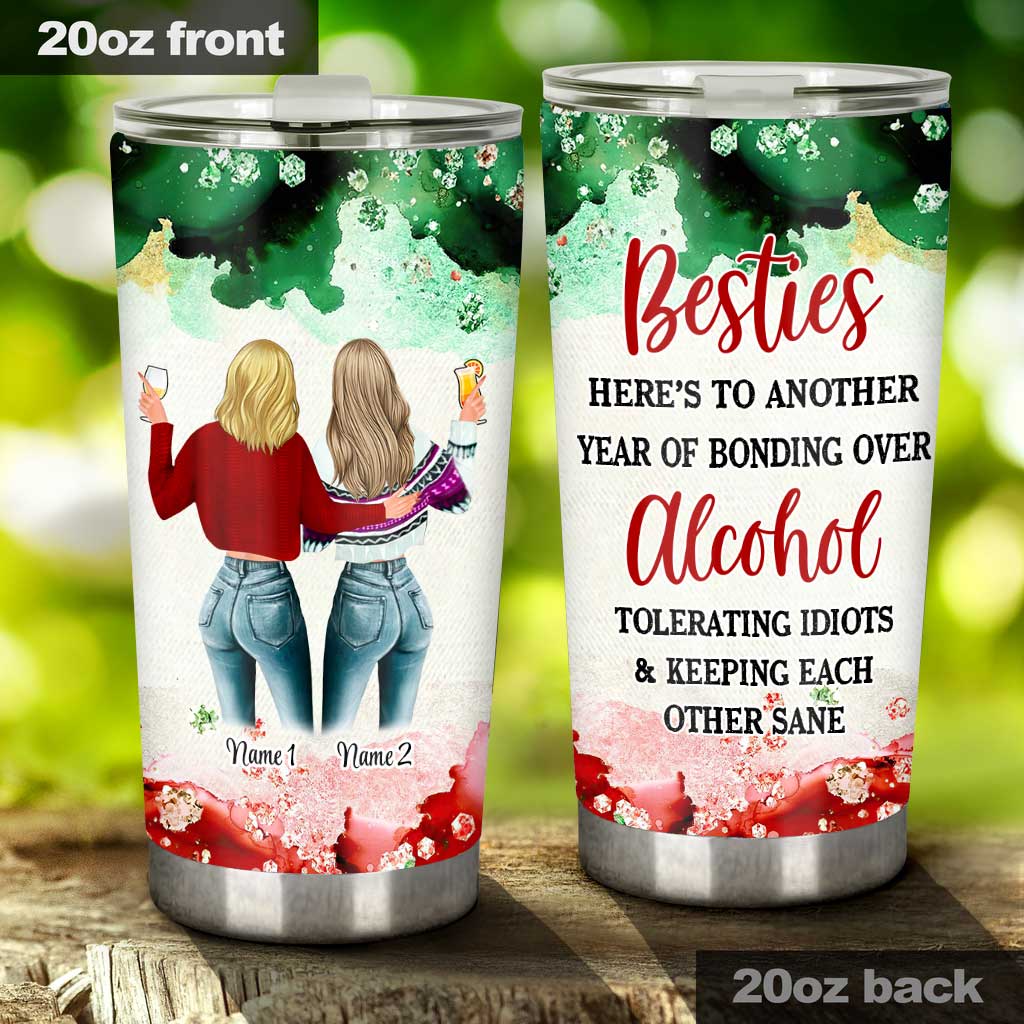 There Is No Greater Gift Than Friendship - Personalized Christmas Bestie Tumbler