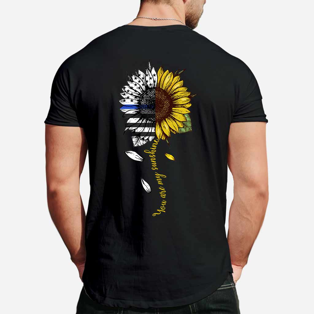 Tu es mon soleil tournesol - T-shirt et sweat à capuche Blue Line Police Officer 1121