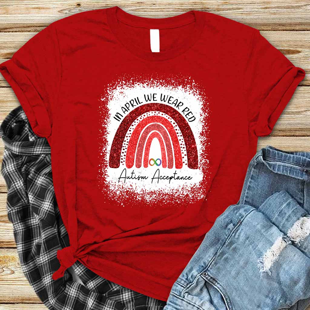 En avril, on porte du rouge - T-shirt et sweat à capuche pour la sensibilisation à l'autisme 1121