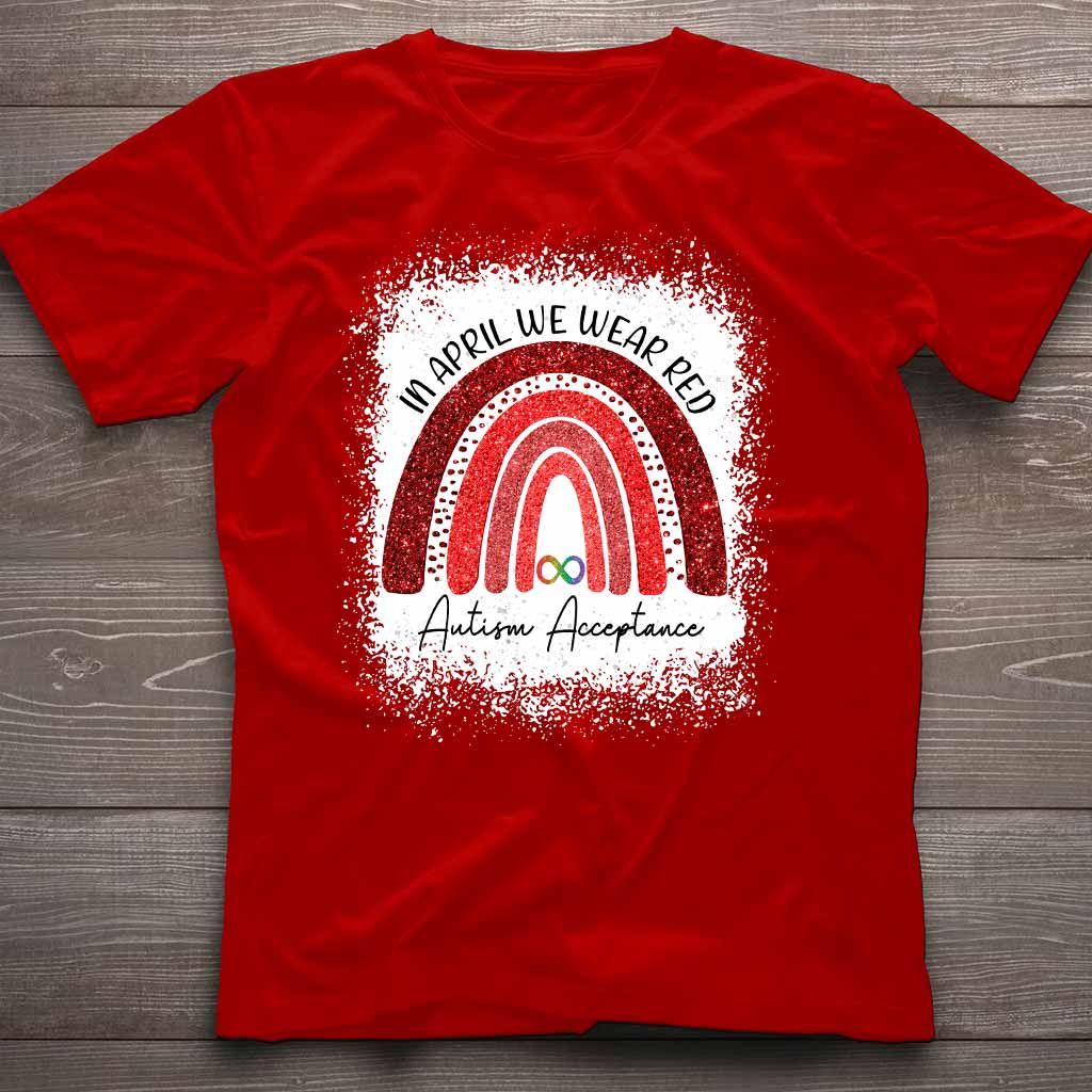 En avril, on porte du rouge - T-shirt et sweat à capuche pour la sensibilisation à l'autisme 1121