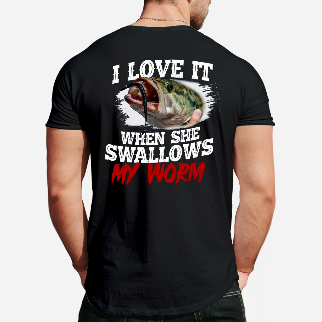 Avalez mon ver - T-shirt et sweat à capuche de pêche 1121