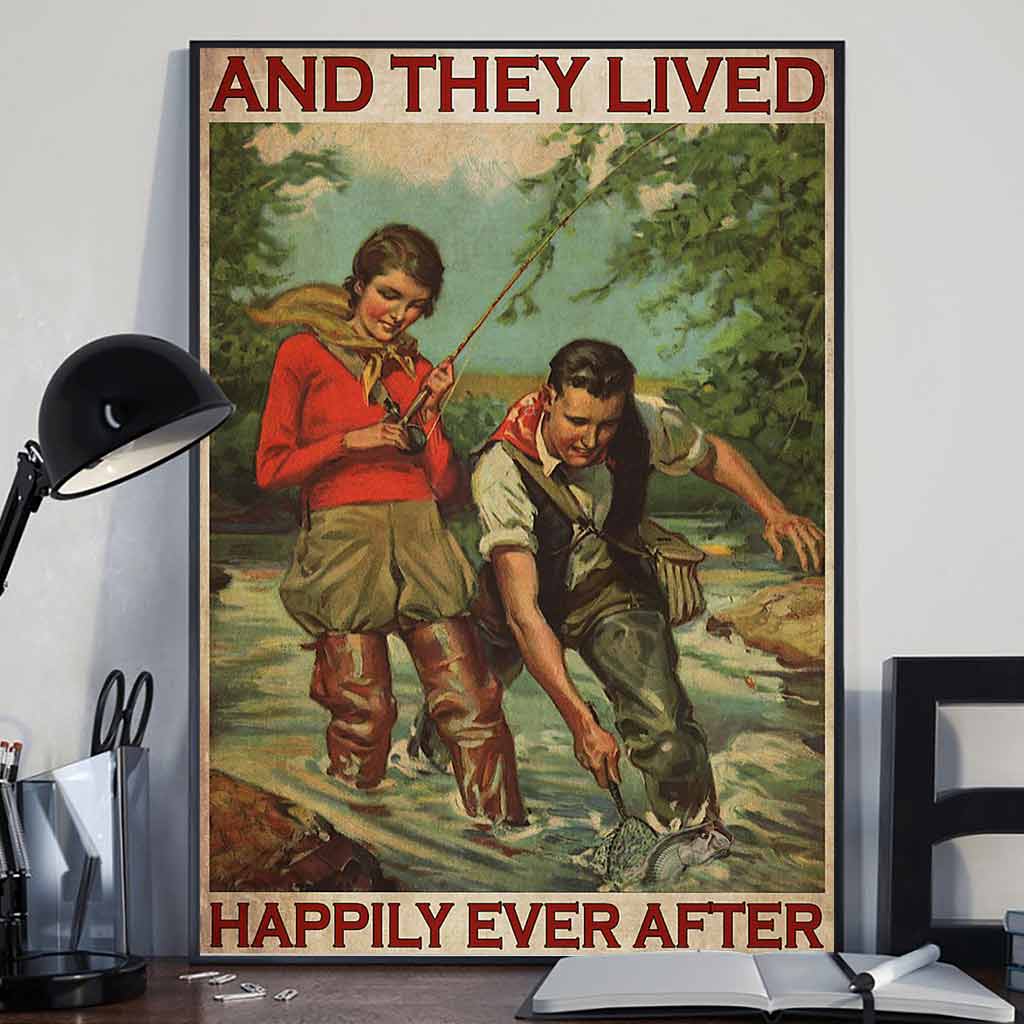 Ils vécurent heureux pour toujours - Affiche de pêche 112021