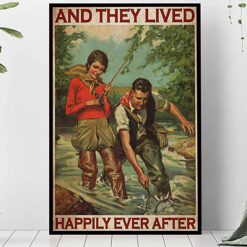 Ils vécurent heureux pour toujours - Affiche de pêche 112021