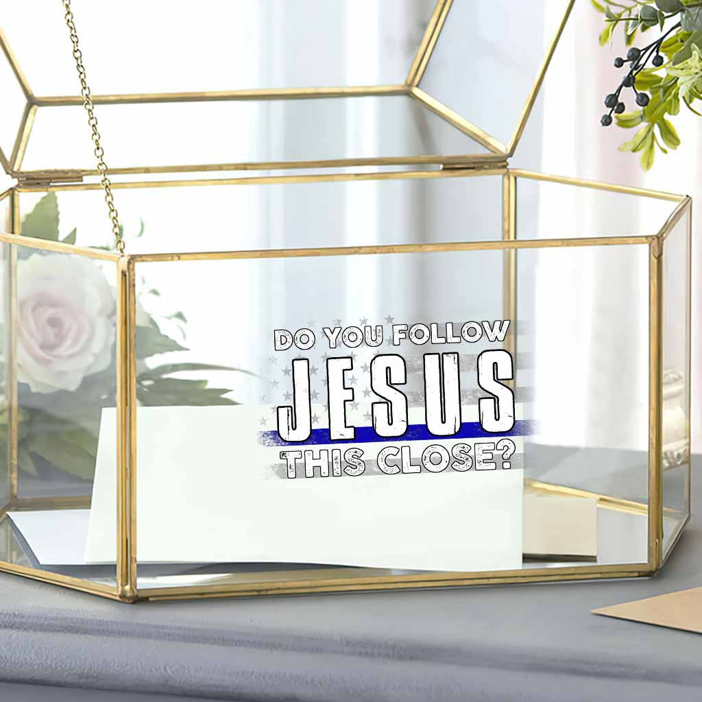 Suivez-vous ? - Autocollant complet de l'agent de police Jésus