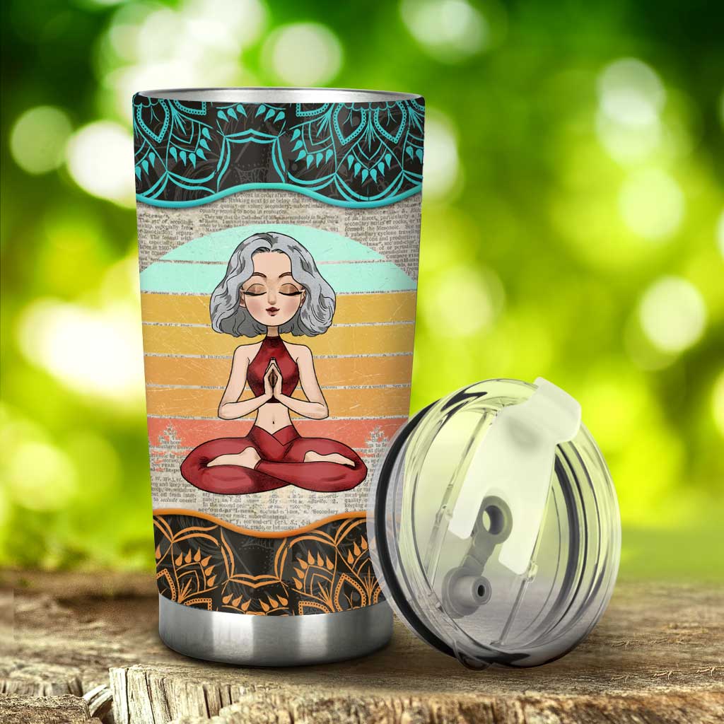 Hurry Up Inner Peace I Don't Have All Day - Personalized Yoga Tumbler