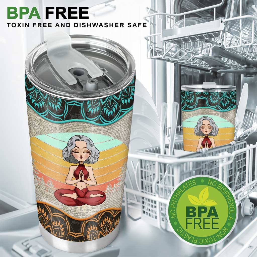 Hurry Up Inner Peace I Don't Have All Day - Personalized Yoga Tumbler