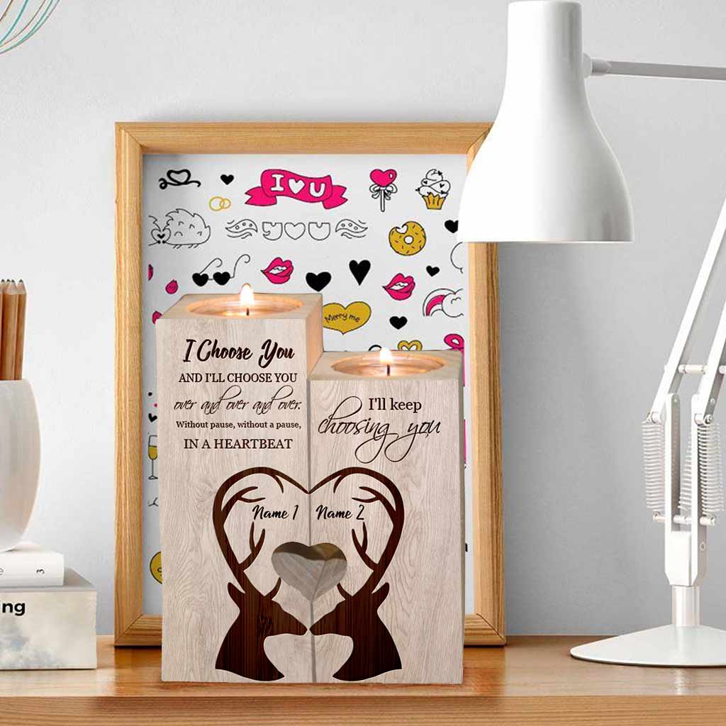 To My Wife - Personalized Hunting Candle Holder