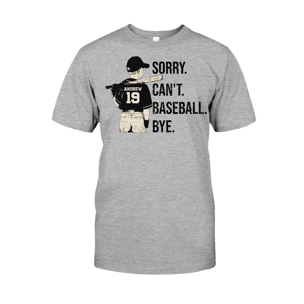 Désolé, je ne peux pas jouer au baseball. Au revoir ! - T-shirt et sweat à capuche personnalisés sur le thème du baseball