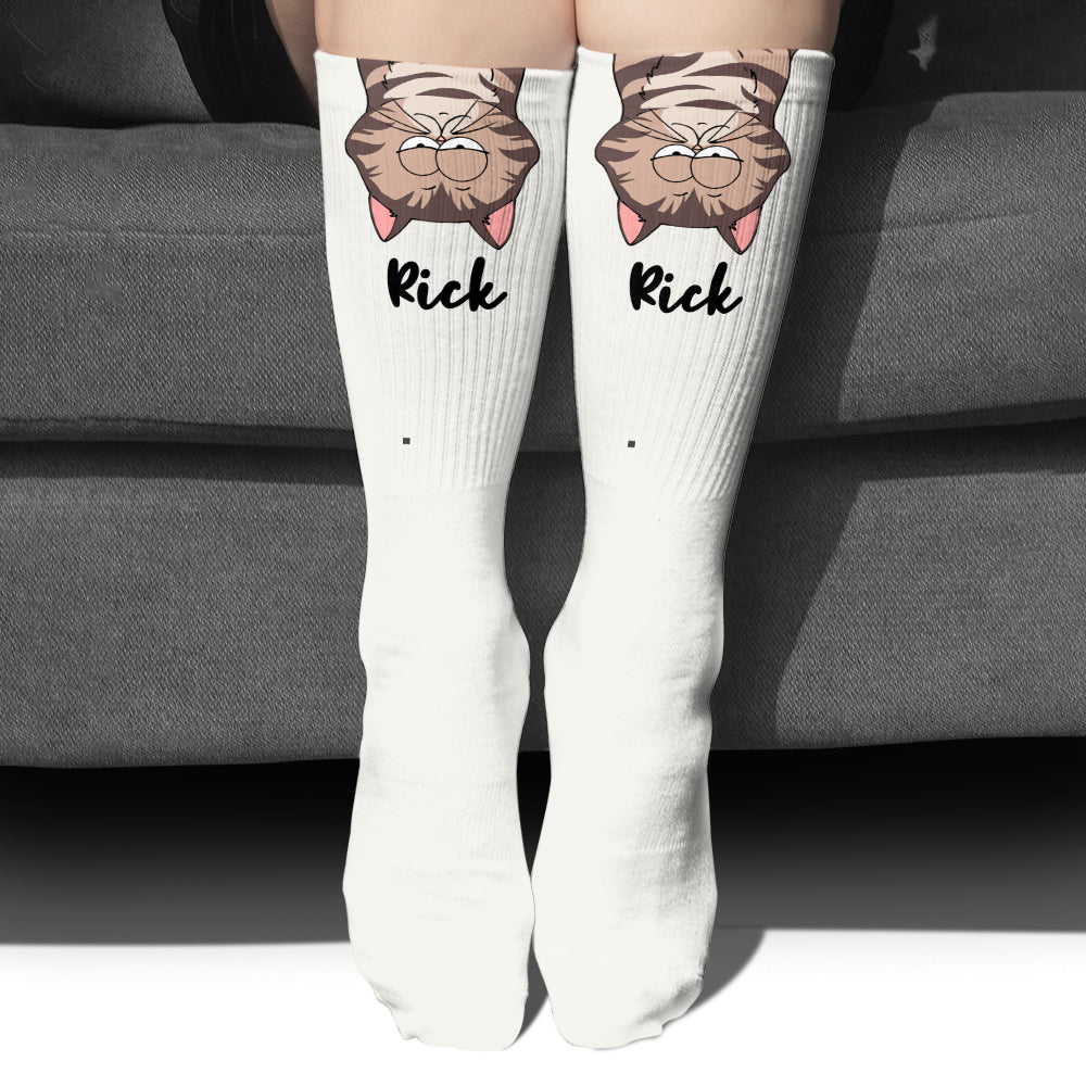 Chaussettes personnalisées pour chats et chiens, idéales pour les amoureux des animaux.