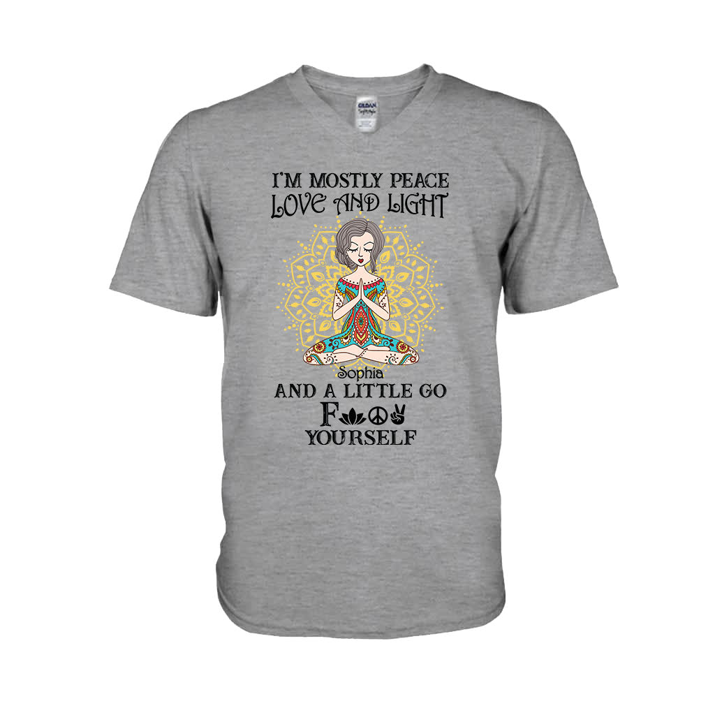 Je suis avant tout paix, amour et lumière - T-shirt et sweat à capuche de yoga personnalisés