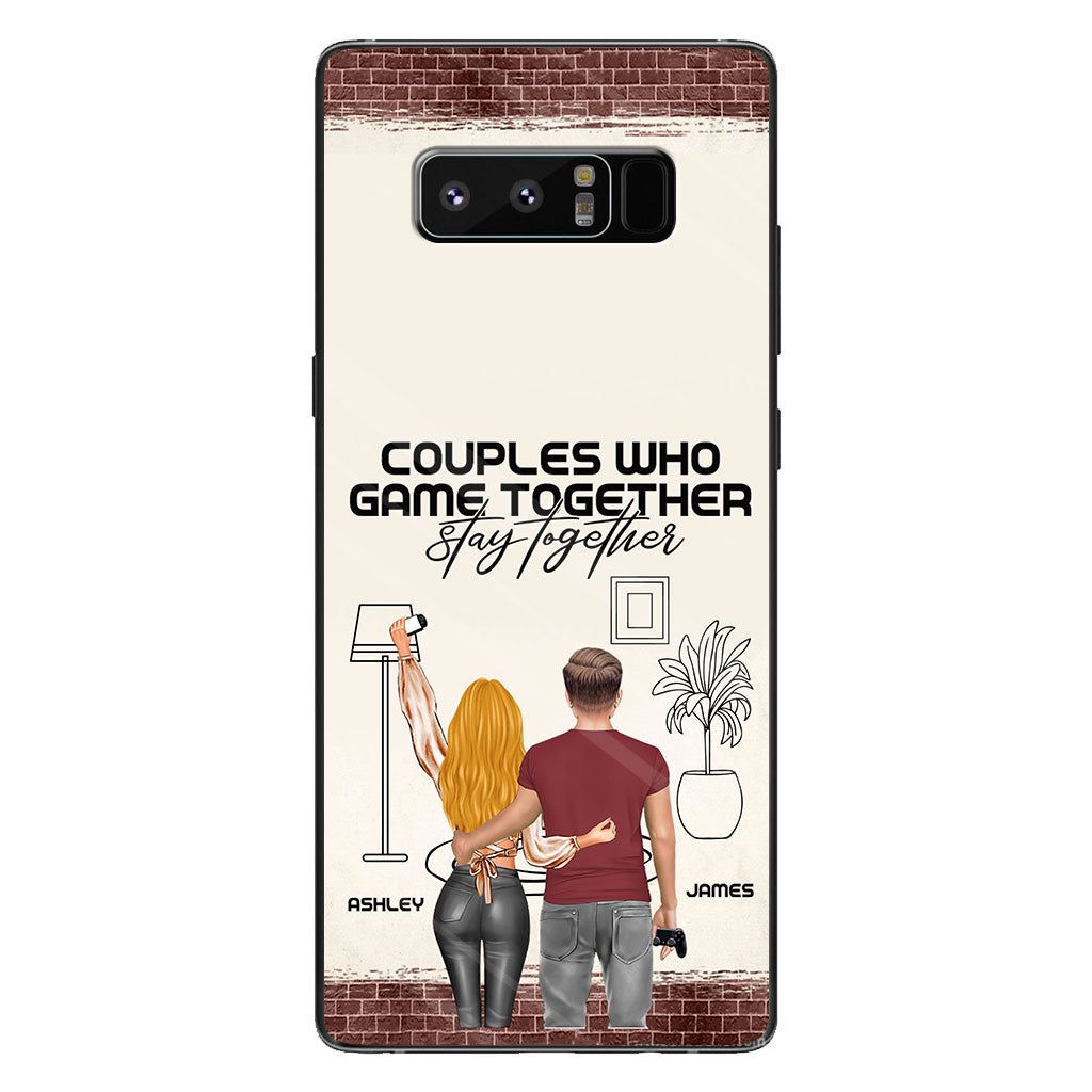 Les couples qui jouent ensemble restent ensemble - Coque de téléphone personnalisée pour jeux vidéo