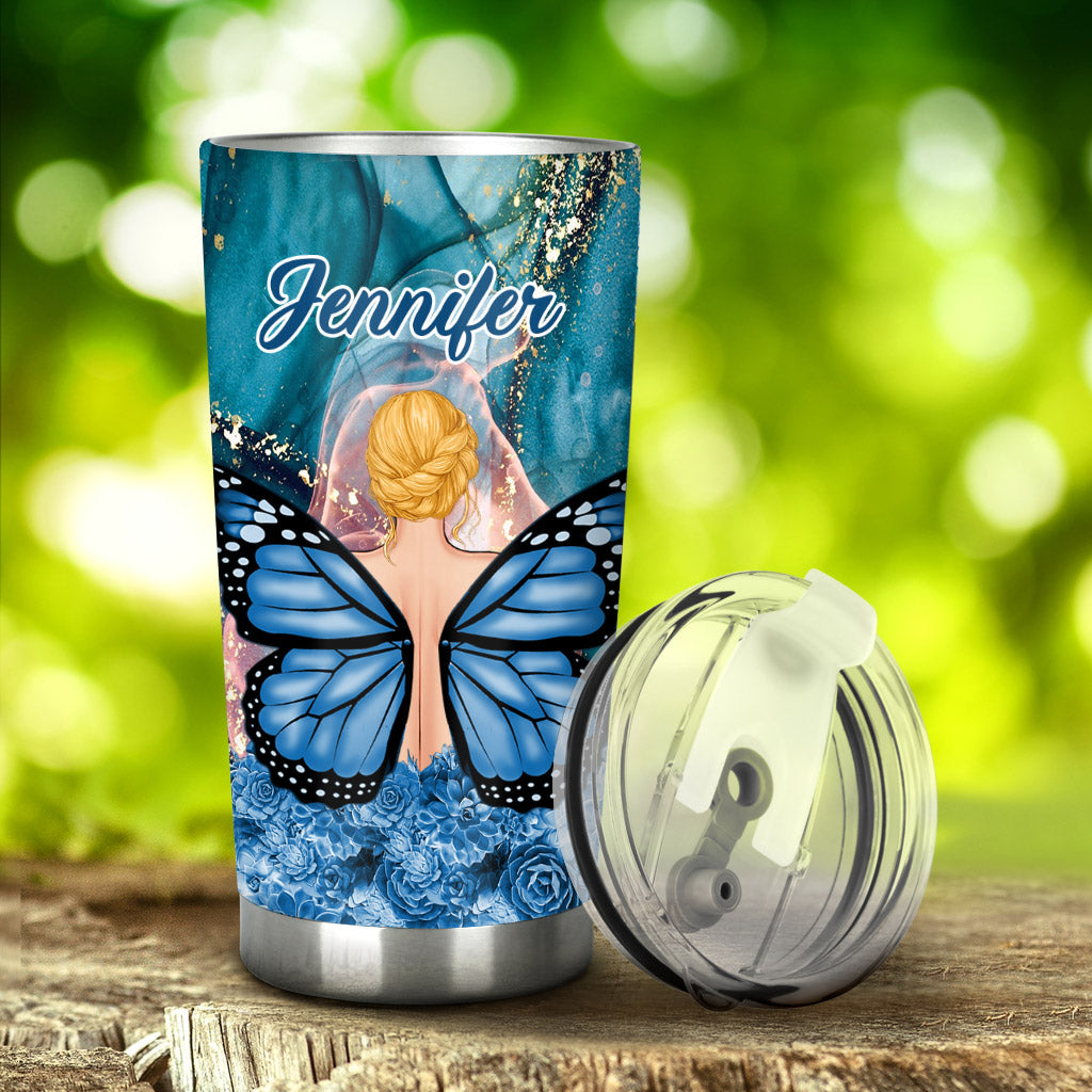 Dreamy Girl - Personalized Butterfly Tumbler