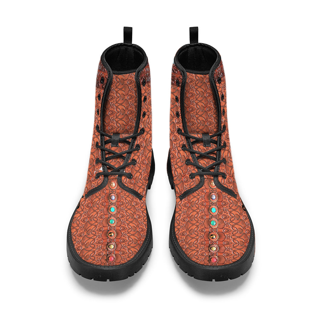 Namaste - Bottes de yoga en cuir personnalisées