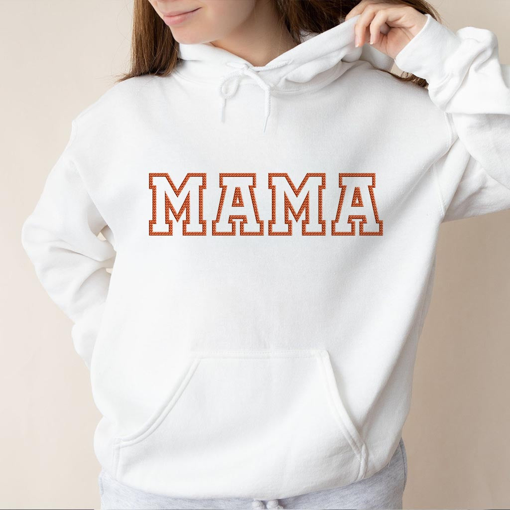 Sweat à capuche brodé personnalisé avec nom - Maman