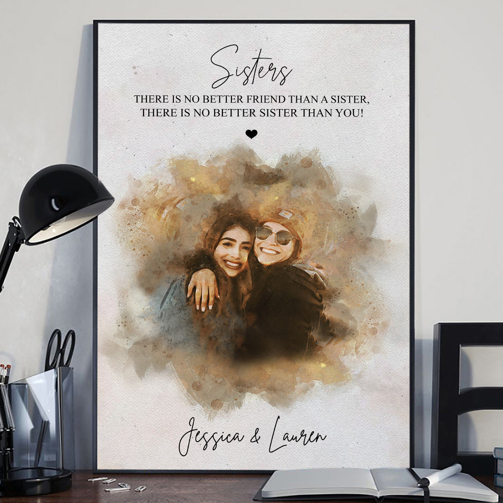 Meilleur ami - Toile et affiche personnalisées pour frères et sœurs