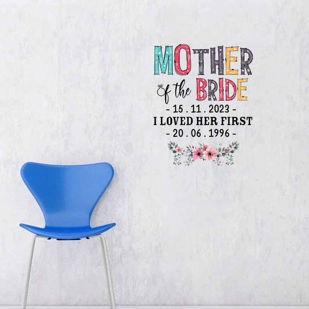 Mother Of The Bride - Personalized Mother Decal Full