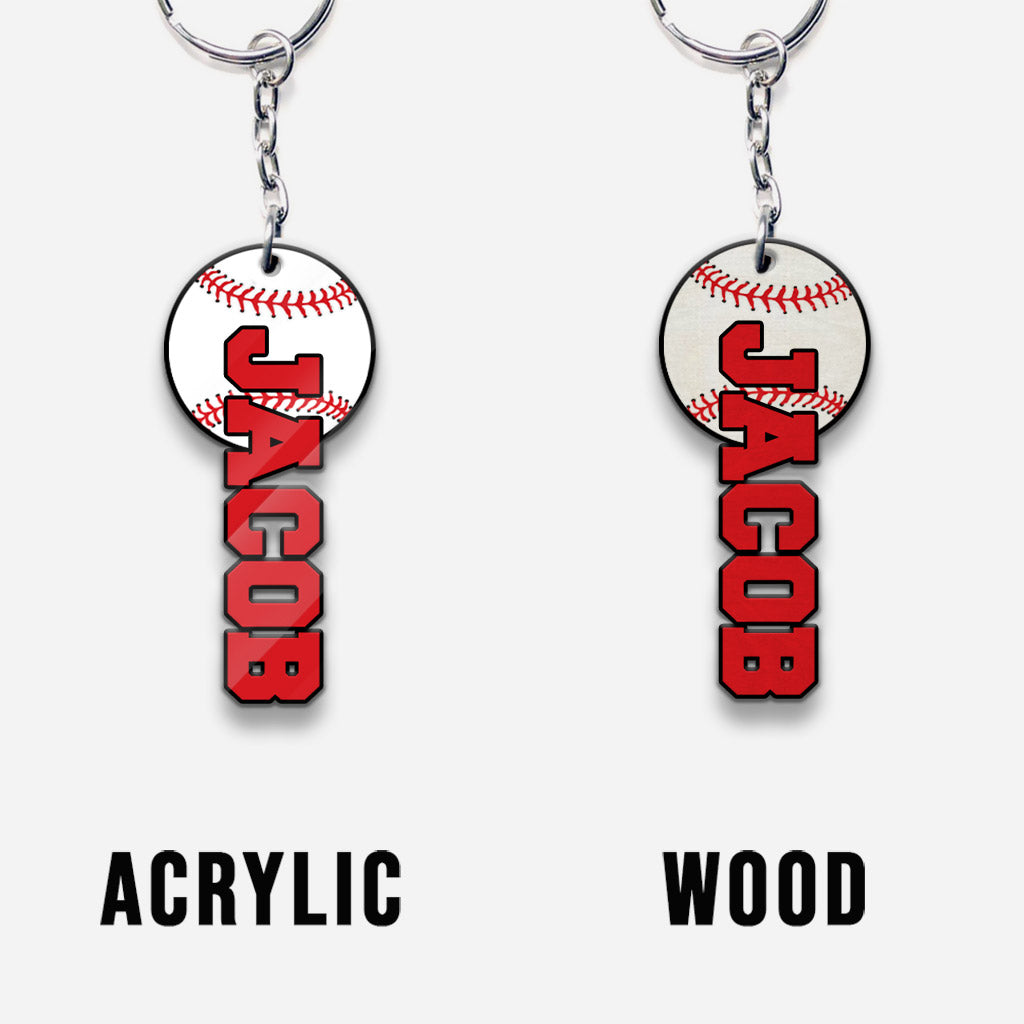 Game Day - Personalized Baseball Keychain