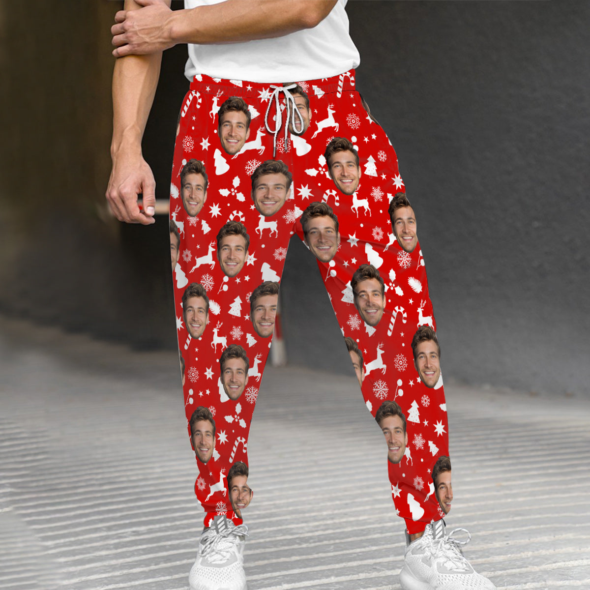 Pantalon de survêtement unisexe personnalisé avec photo - cadeau idéal pour les amoureux des chats - Pantalon de survêtement unisexe personnalisé