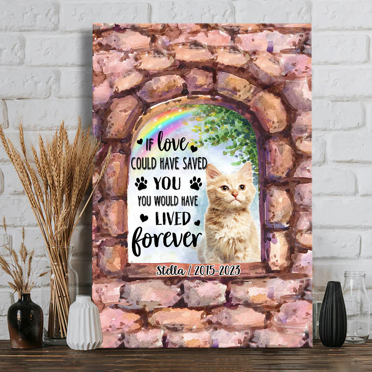 Plus à mes côtés - Toile et affiche personnalisées pour chien