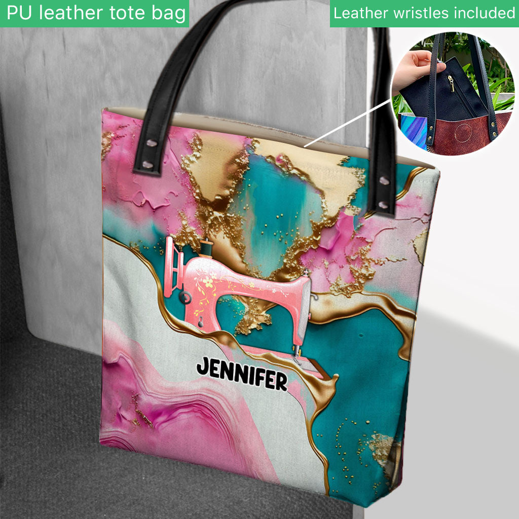 J'adore coudre - Sac fourre-tout de couture personnalisé