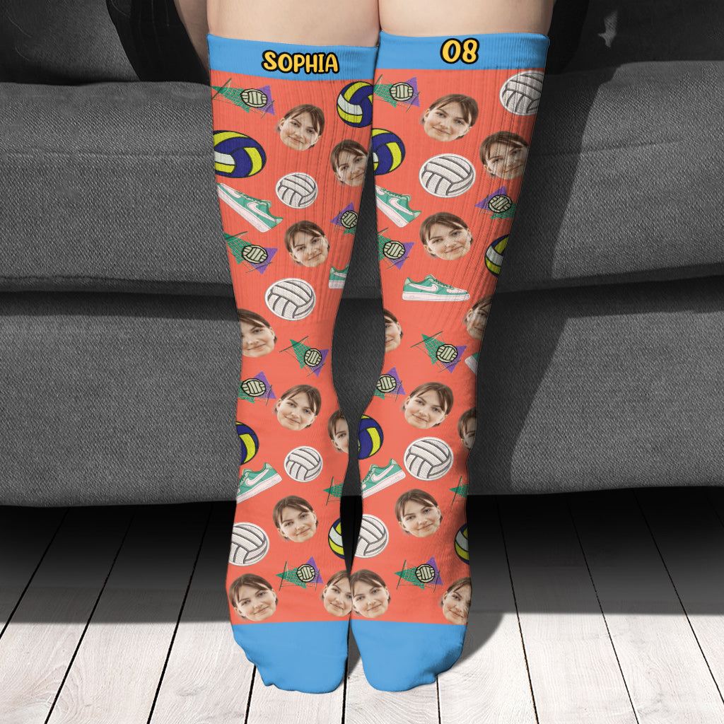 Je préférerais jouer au volley-ball - Chaussettes de volley-ball personnalisées