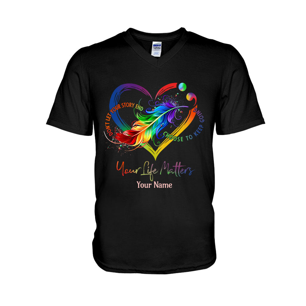 Your Life Matters - Personalized Suicide Prevention T-shirt And Hoodie