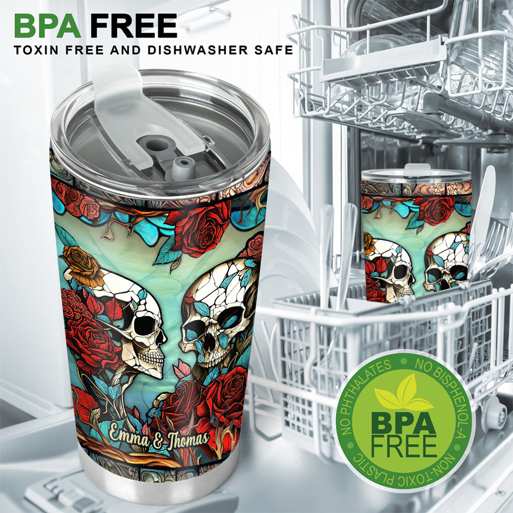Couple de crânes - Gobelet personnalisé à motif crâne