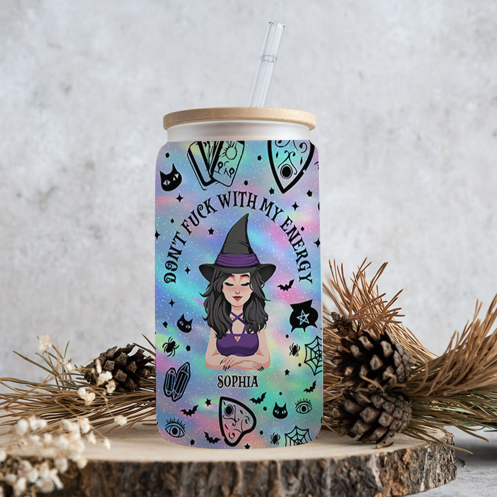 Ne jouez pas avec mon énergie - Verre à sorcière personnalisé