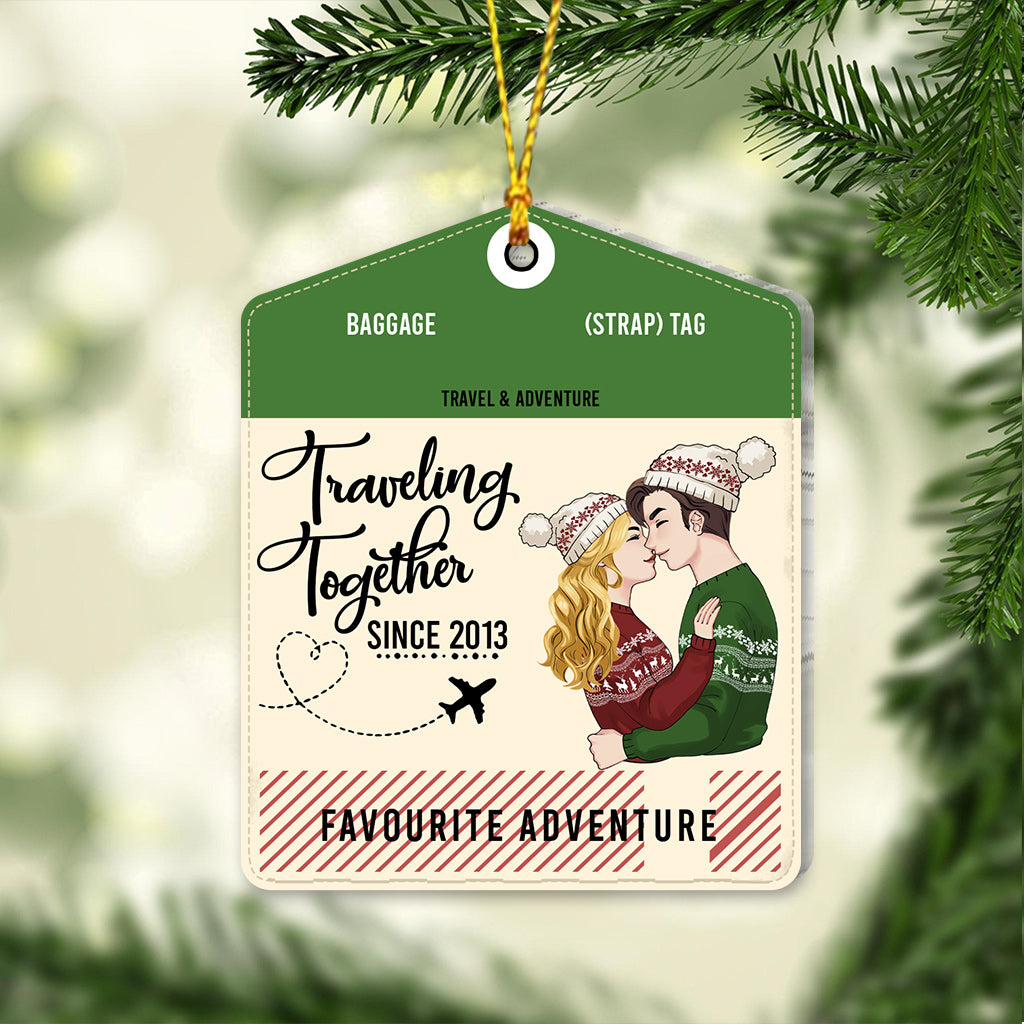 Travelling Together - Travelling gift for wife, boyfriend, girlfriend - Personalized Ornament