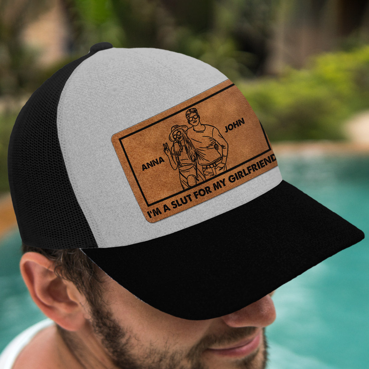 Je suis une salope pour ma copine - Cadeau pour petit ami et petite amie - Casquette de camionneur personnalisée