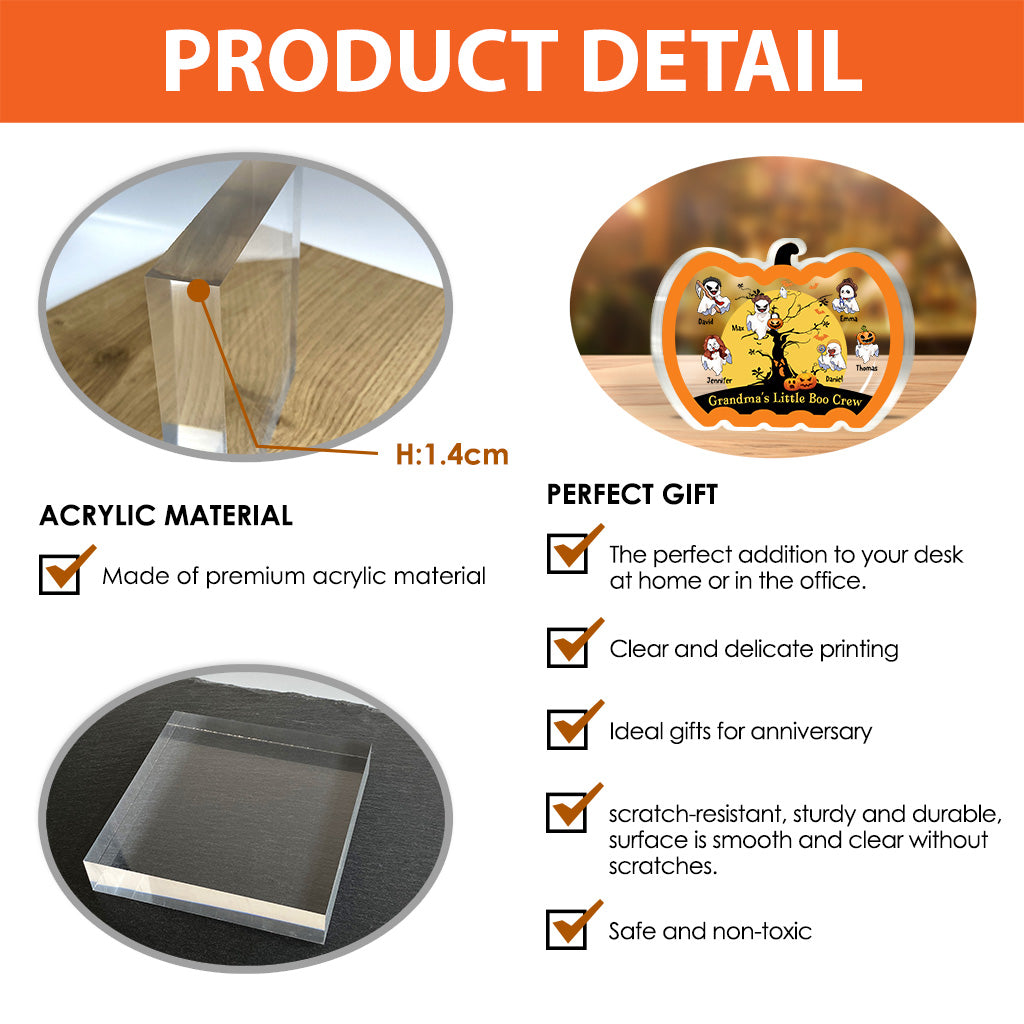 La petite bande de mamies - Plaque acrylique personnalisée en forme de grand-mère