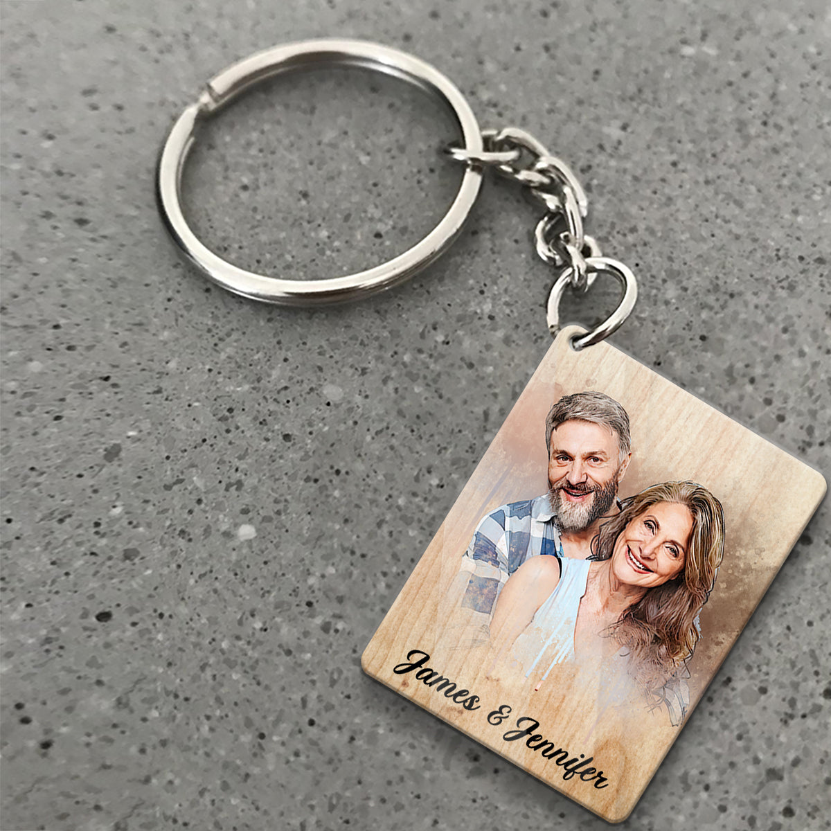 I Want To Hold Your Hand At 80 - Personalized Couple Keychain