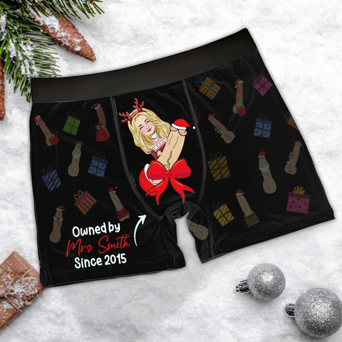 Je t'aime - Boxers personnalisés pour couples