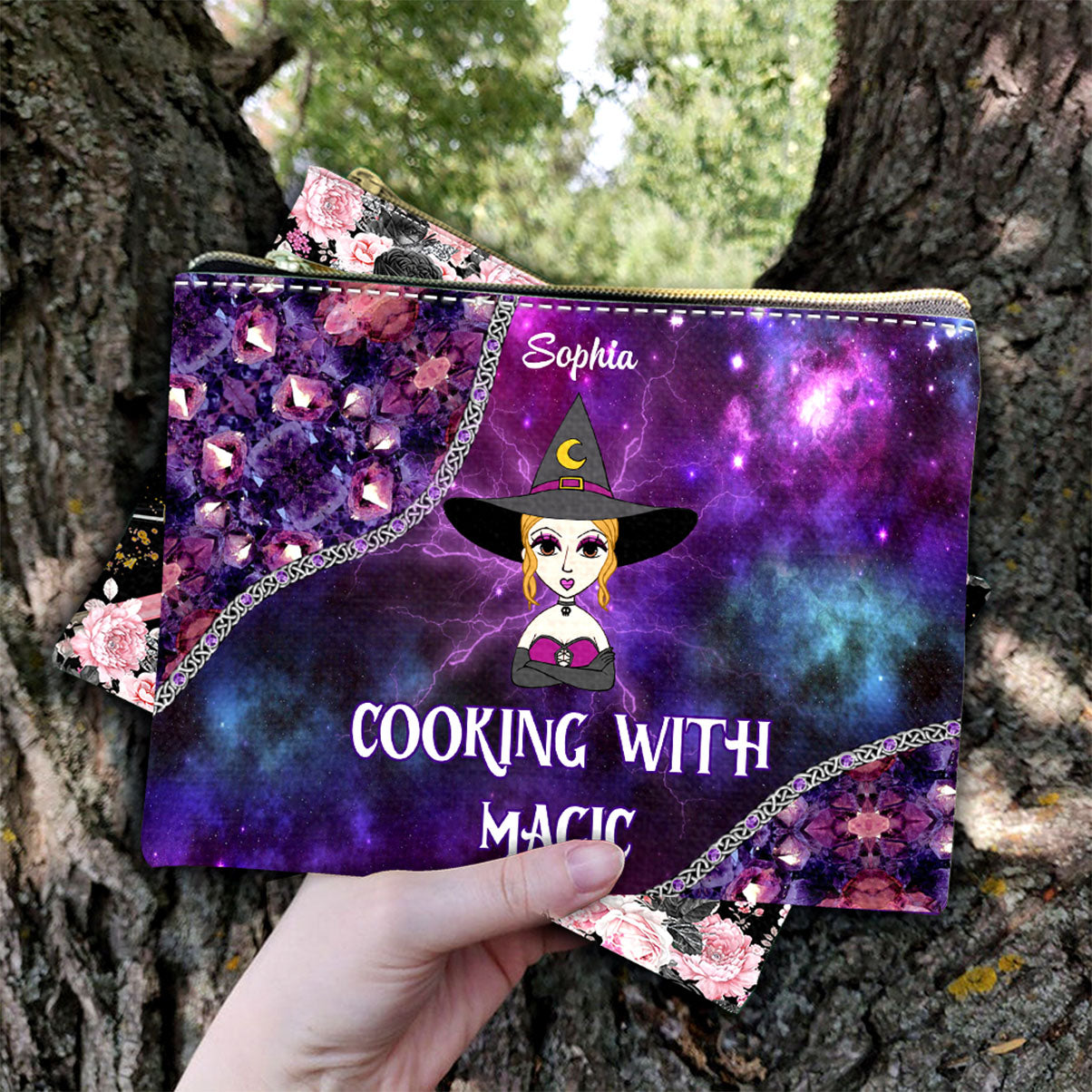 Cuisiner avec magie - Pochette de sorcière personnalisée