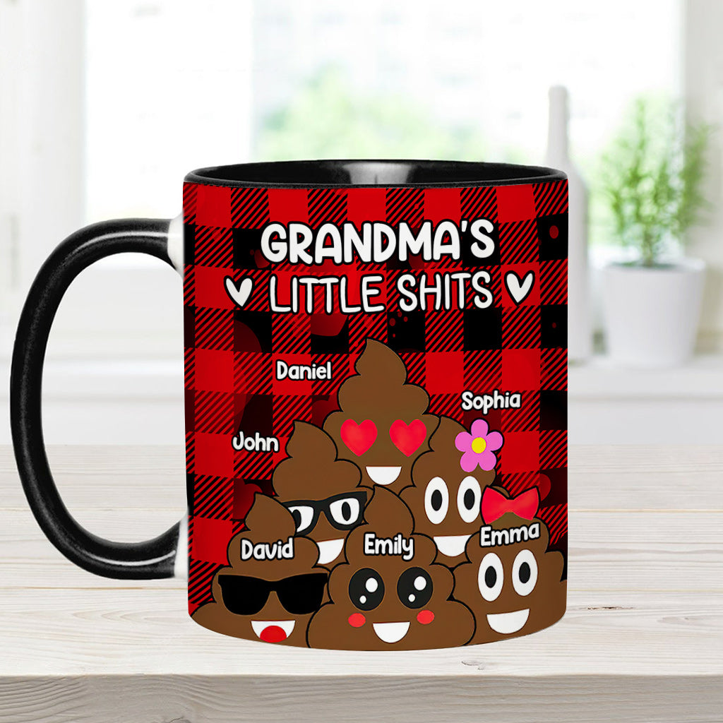 Les petits chéris de grand-mère/grand-père/papa/maman - Mug personnalisé