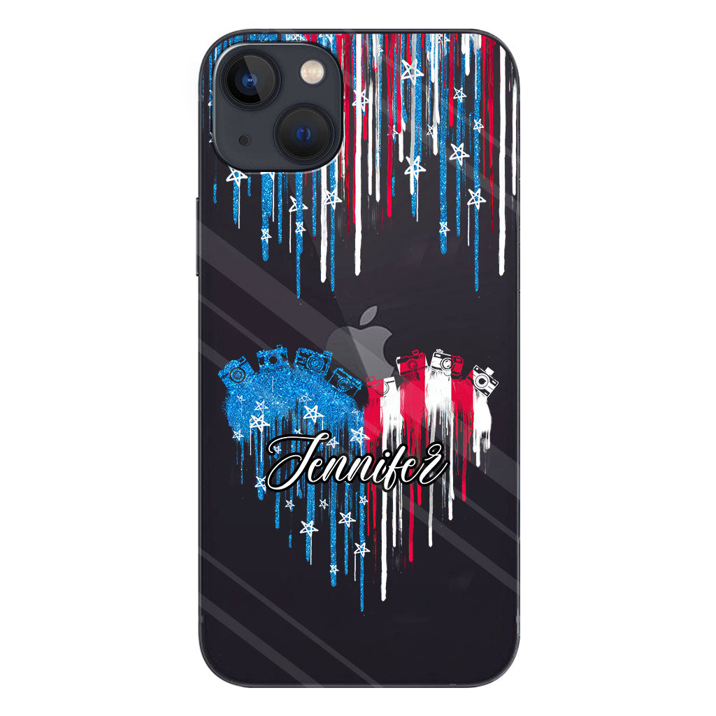 Passion pour la photographie - Coque de téléphone transparente personnalisée avec photo