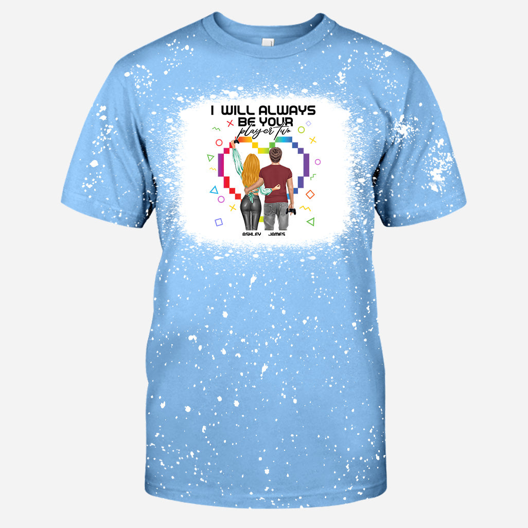 Je serai toujours ton joueur numéro 2 - T-shirt délavé personnalisé de jeu vidéo