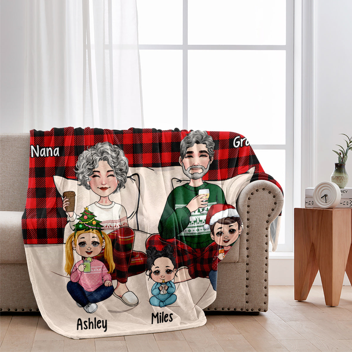 Rendre le monde plus chaud - Couverture personnalisée pour grand-mère