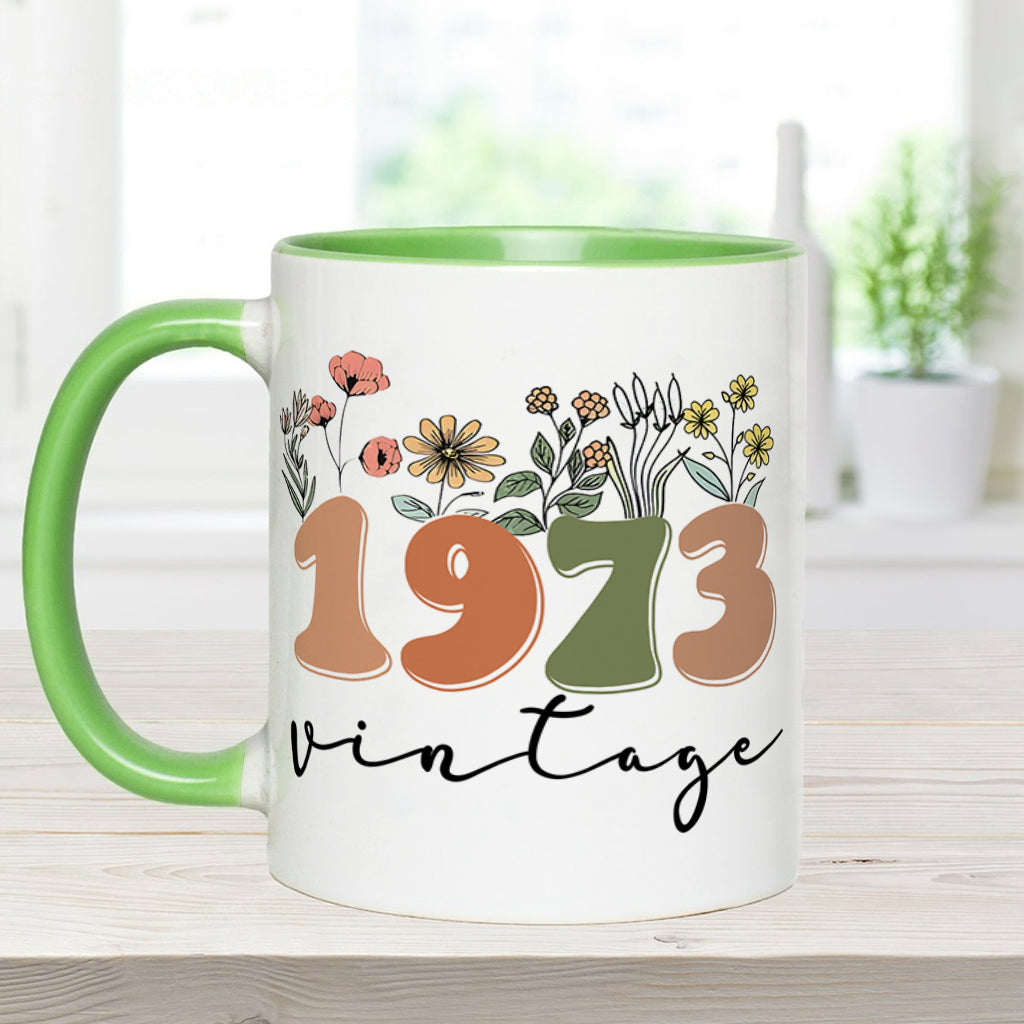 Mug vintage personnalisé pour anniversaire
