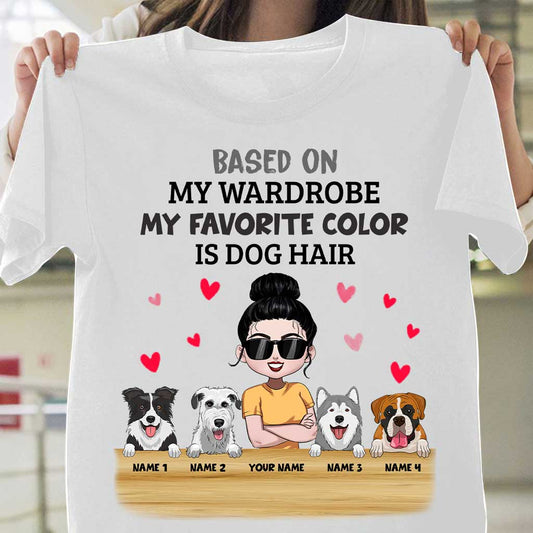My Favorite Color Is Dog Hair - Personalized Dog T-shirt and Hoodie