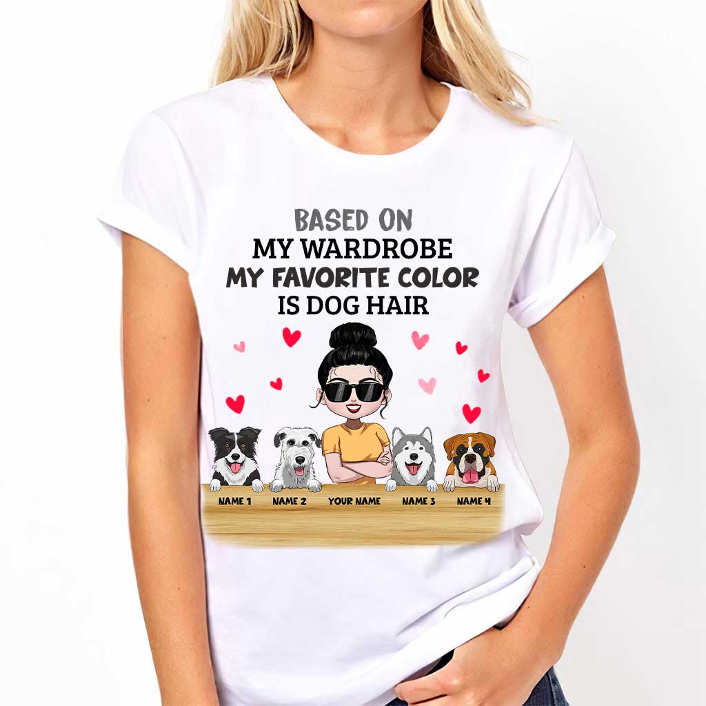 Ma couleur préférée, c'est le poil de chien - T-shirt et sweat à capuche personnalisés pour chien