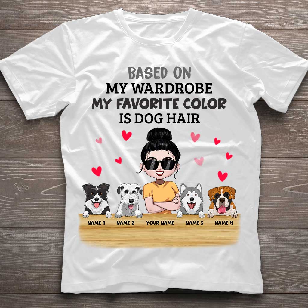 Ma couleur préférée, c'est le poil de chien - T-shirt et sweat à capuche personnalisés pour chien