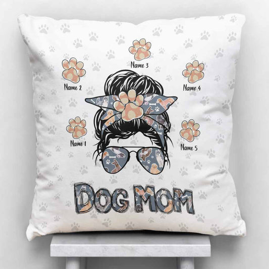 J'adore être une maman de chien - Coussin décoratif personnalisé pour chien