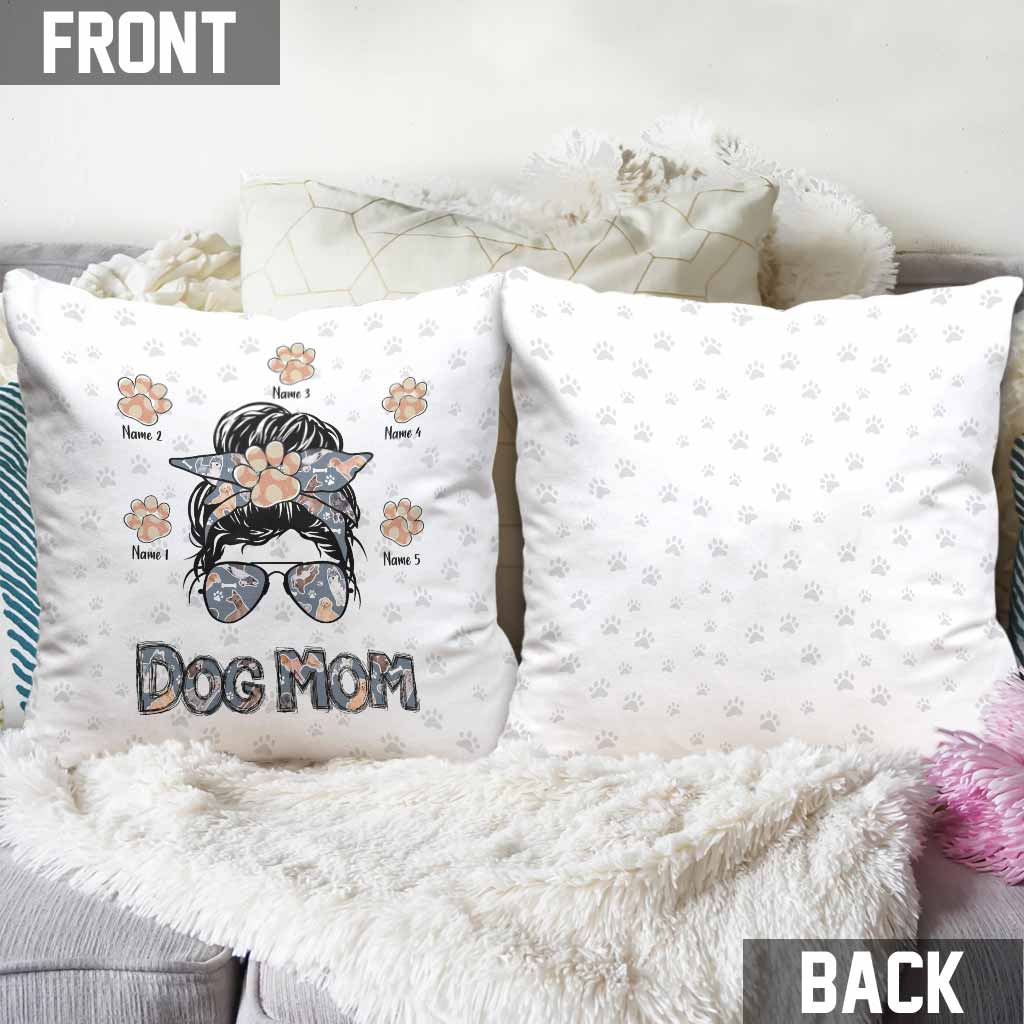 J'adore être une maman de chien - Coussin décoratif personnalisé pour chien