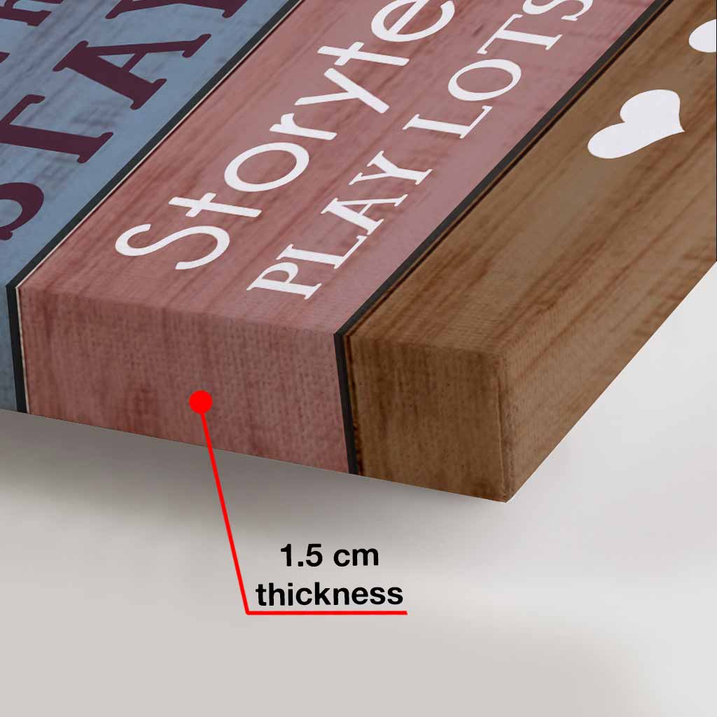 Règles de la maison des grands-parents - Affiche personnalisée pour couples