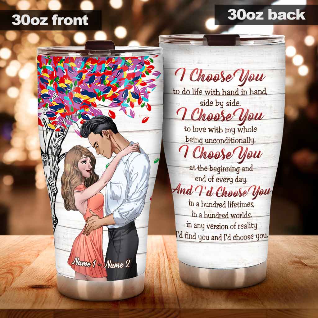 The Day I Met You Love Couple - Personalized Tumbler