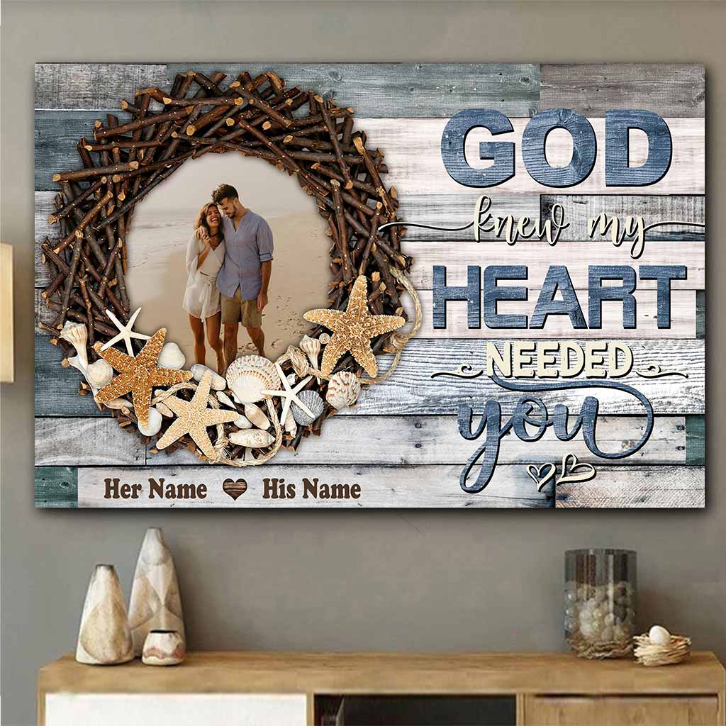 My Heart Needed You - Personalized Couple Poster