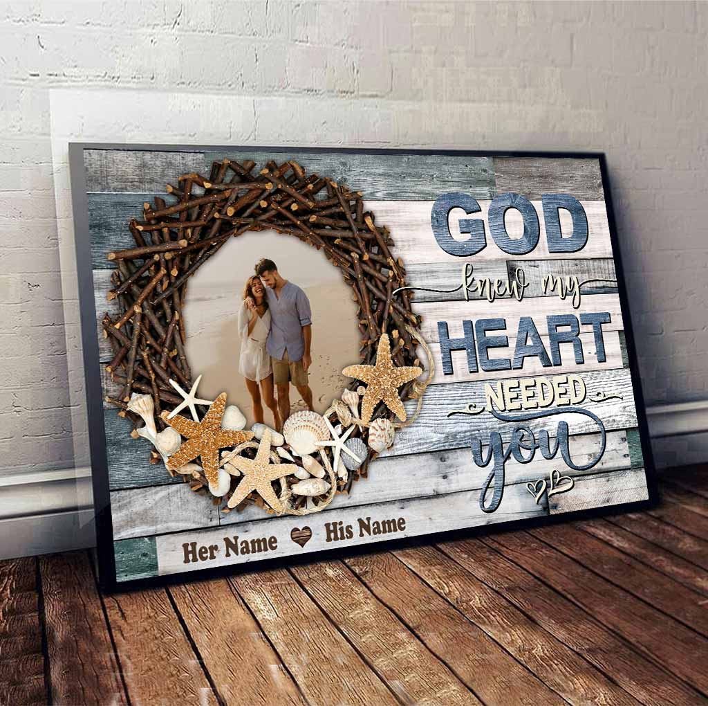 My Heart Needed You - Personalized Couple Poster
