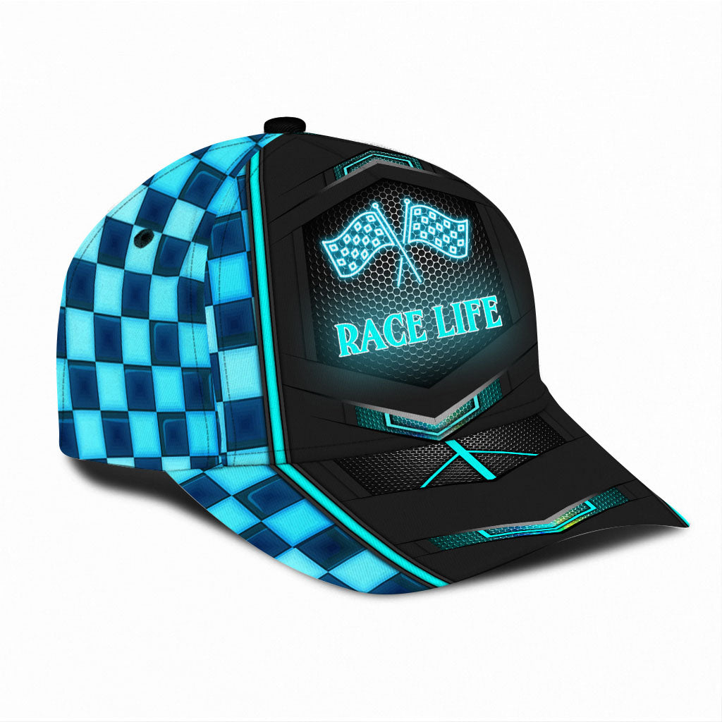 Casquette Race Life avec trous d'aération imprimés