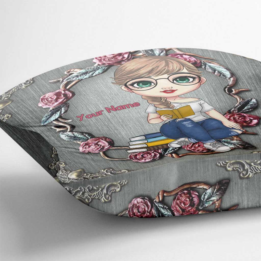 Book Lover - Personalized Throw Pillow